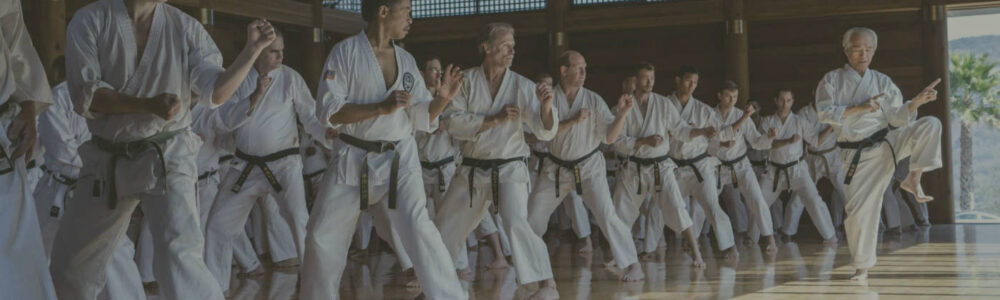 Black belt practice at Shotokan Ohshima Dojo